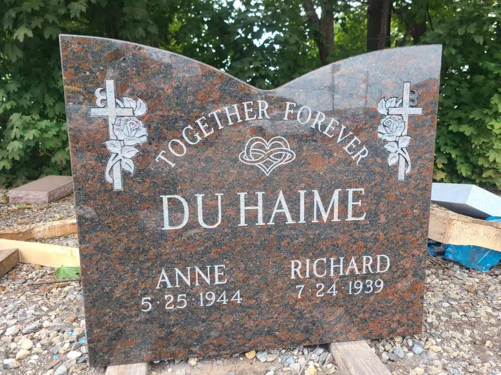 granite Headstone Engraving / Etching hand-carved by NJ Engraving Shop in NJ — image 3